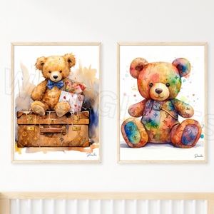 LOUIS VUITTON ART TEDDY BEAR PRINTS 11X14 GREAT GIFTS FOR THE HOLIDAYS